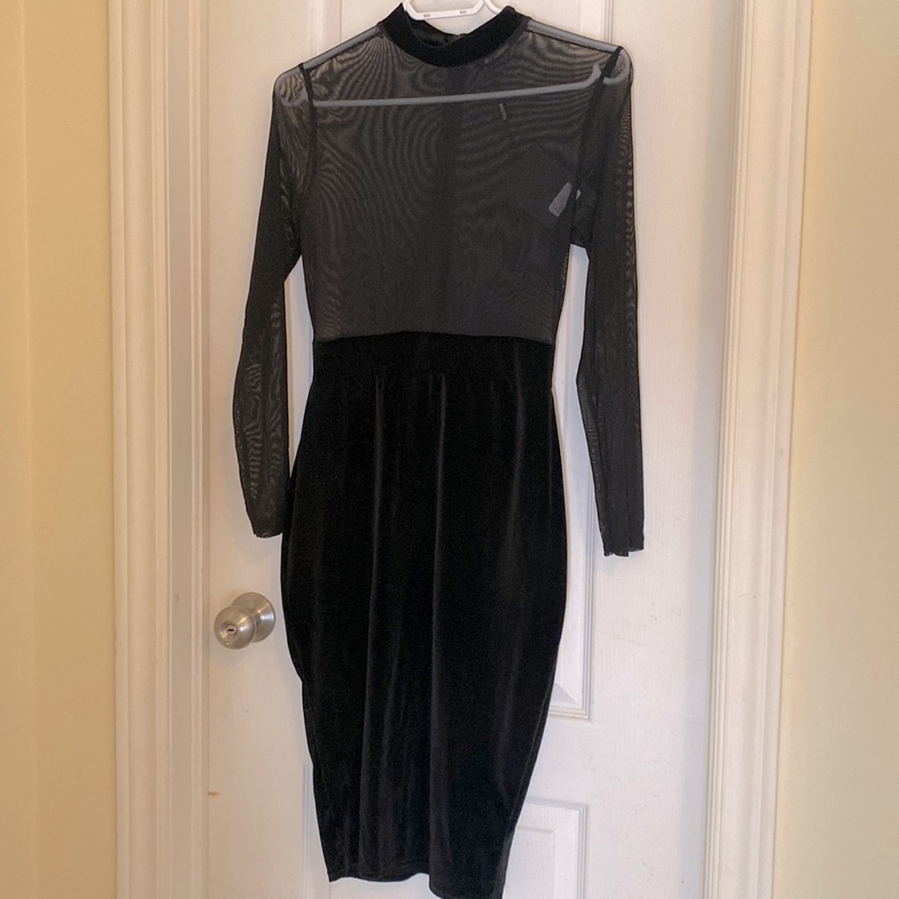 Black Fitted Evening Party dress